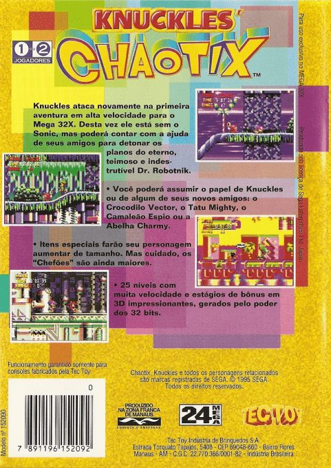 Knuckles' Chaotix - Dos