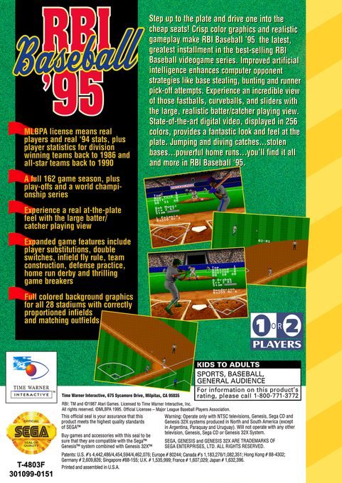 RBI Baseball '95 - Dos