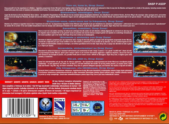 Archer Maclean's Super Dropzone - Dos