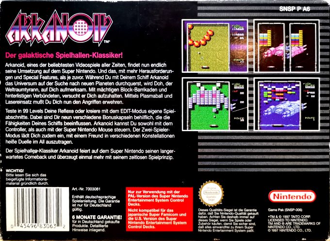 Arkanoid : Doh It Again - Dos