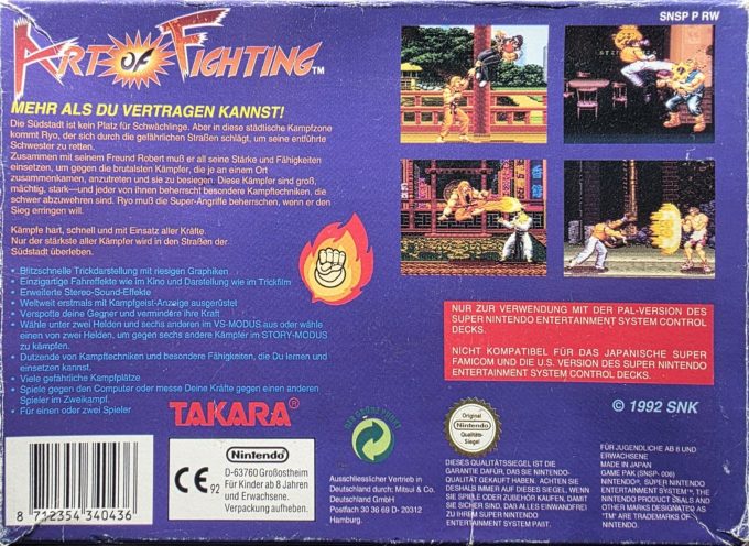 Art of Fighting - Dos