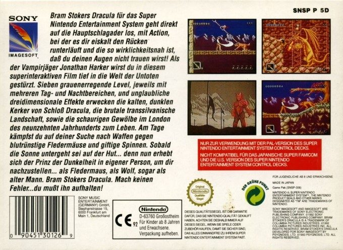 Bram Stoker's Dracula - Dos