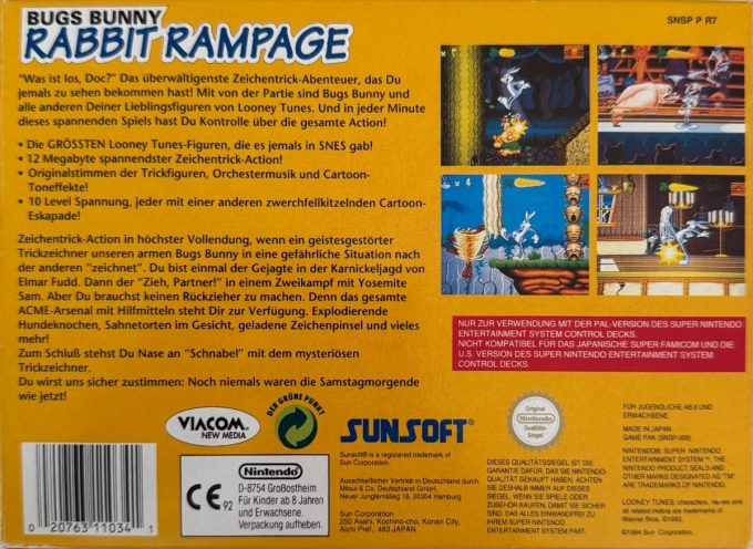 Bugs Bunny : Rabbit Rampage - Dos