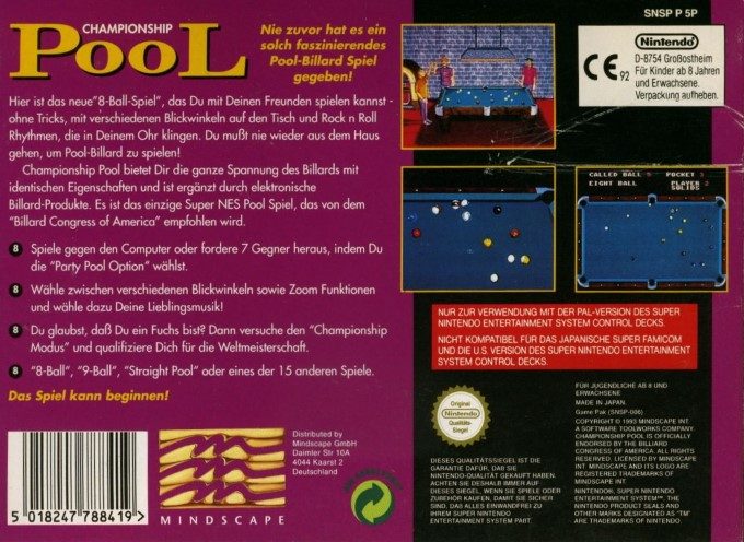 Championship Pool - Dos