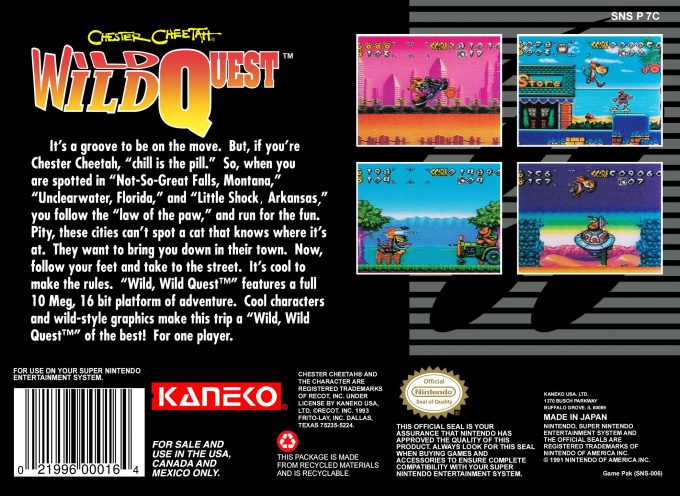 Chester Cheetah : Wild Wild Quest - Dos