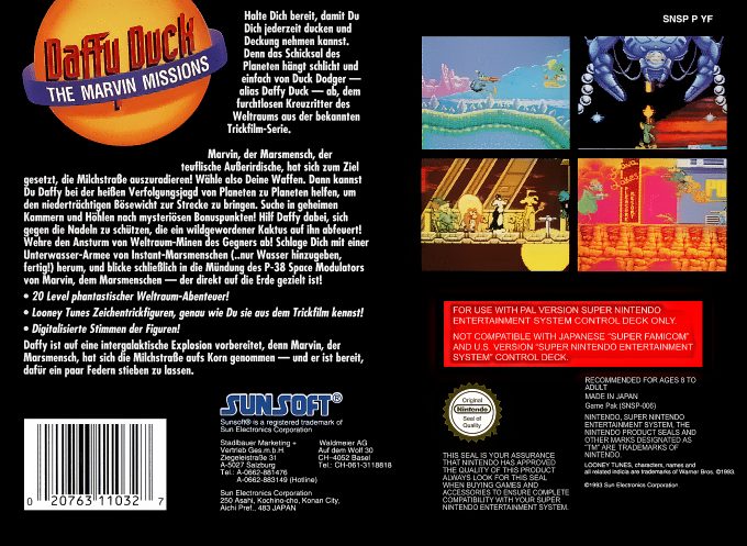 Daffy Duck : The Marvin Missions - Dos