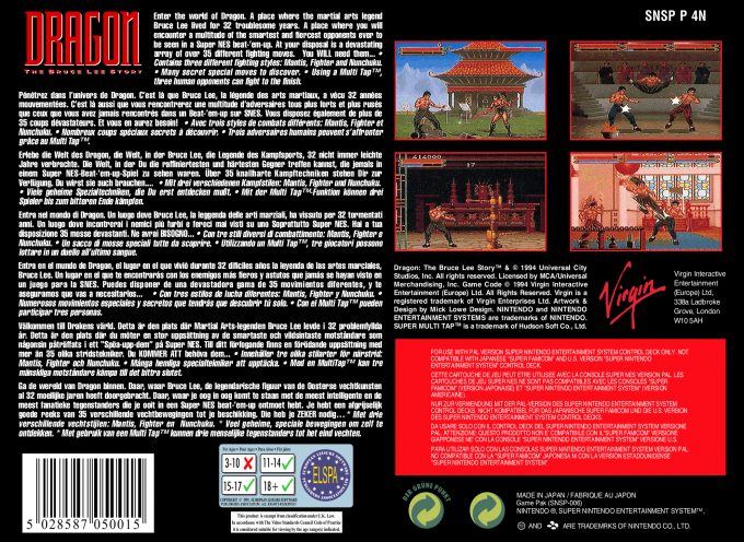 Dragon : The Bruce Lee Story - Dos