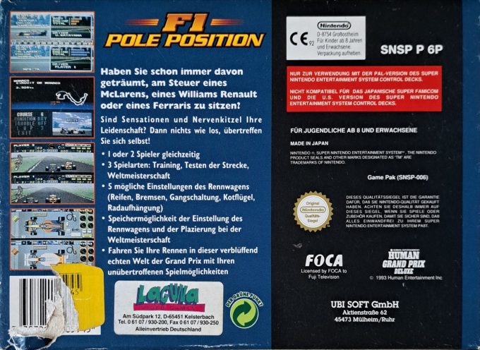 F1 Pole Position - Dos