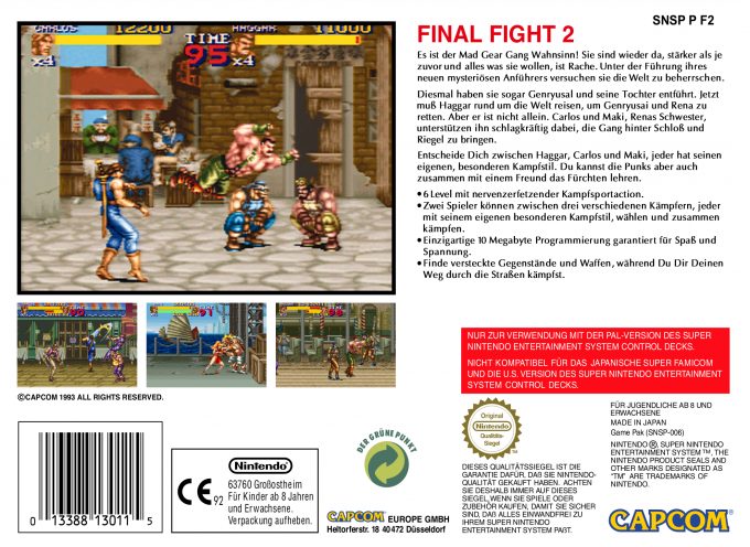 Final Fight 2 dos
