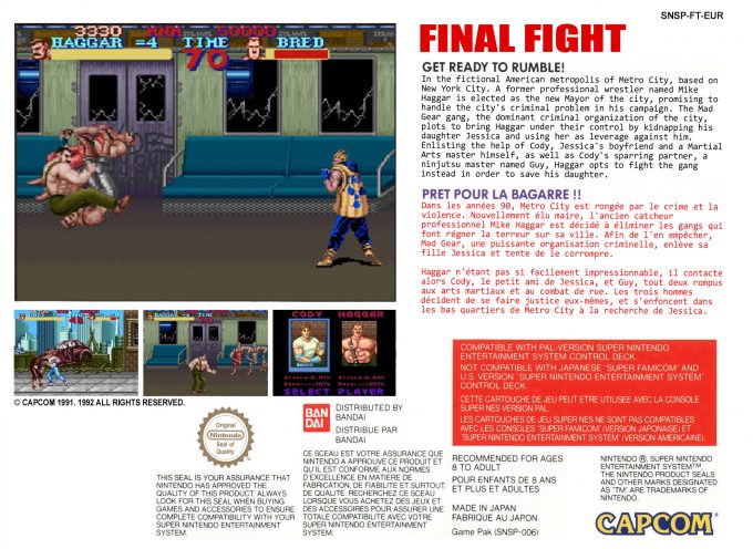 Final Fight dos