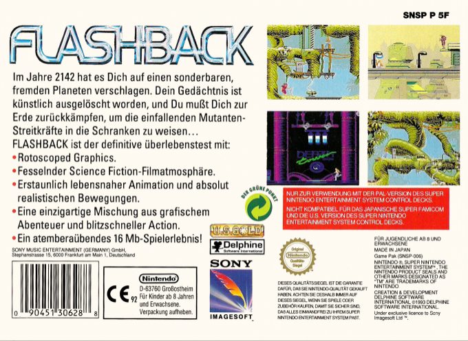 Flashback : The Quest for Identity - Dos