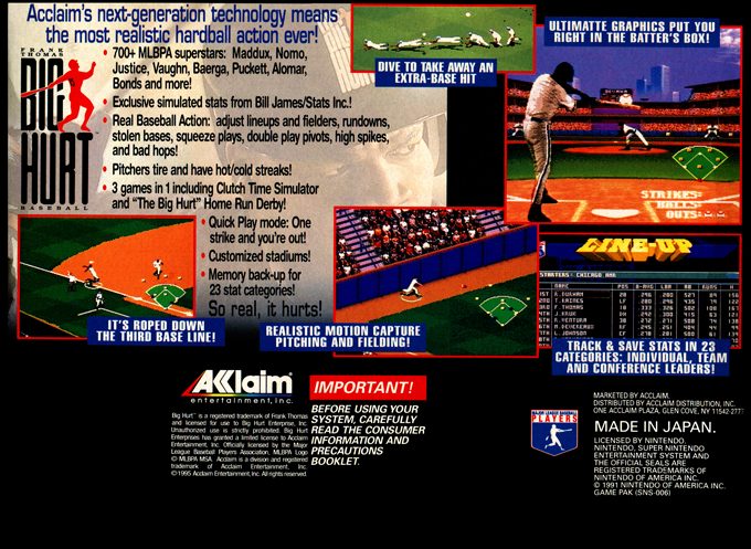 Frank Thomas Big Hurt Baseball - Dos