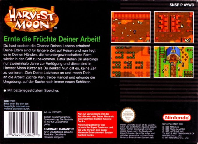 Harvest Moon dos