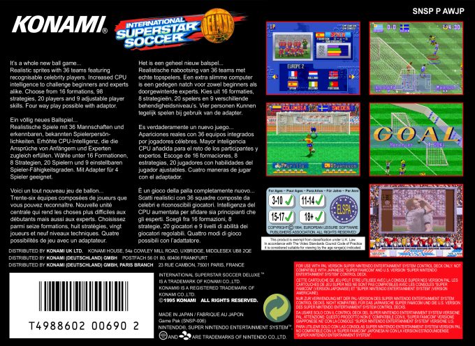 International Superstar Soccer Deluxe dos
