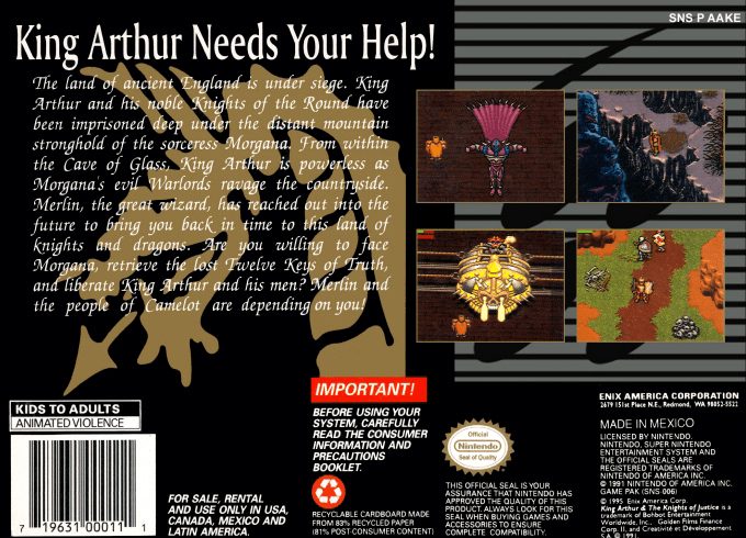 King Arthur & The Knights of Justice dos