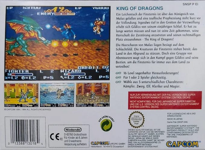 King of Dragons dos