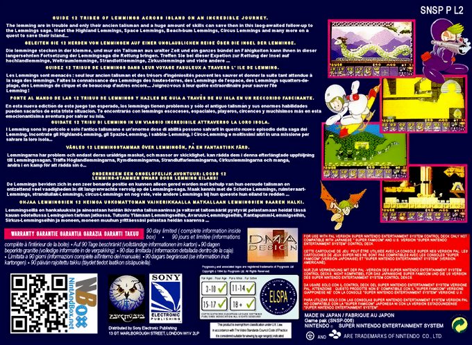 Lemmings 2 : The Tribes dos