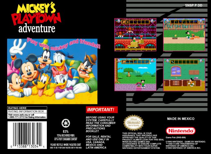 Mickey's Playtown Adventure : A Day of Discovery! dos