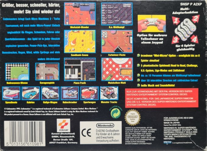 Micro Machines 2 - Turbo Tournament dos
