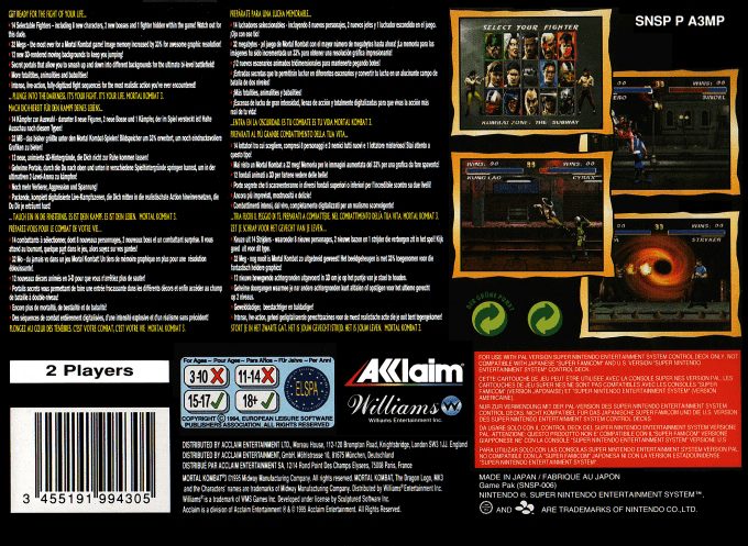 Mortal Kombat III dos