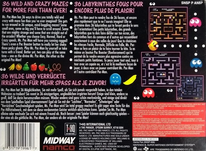 Ms. Pac-Man dos