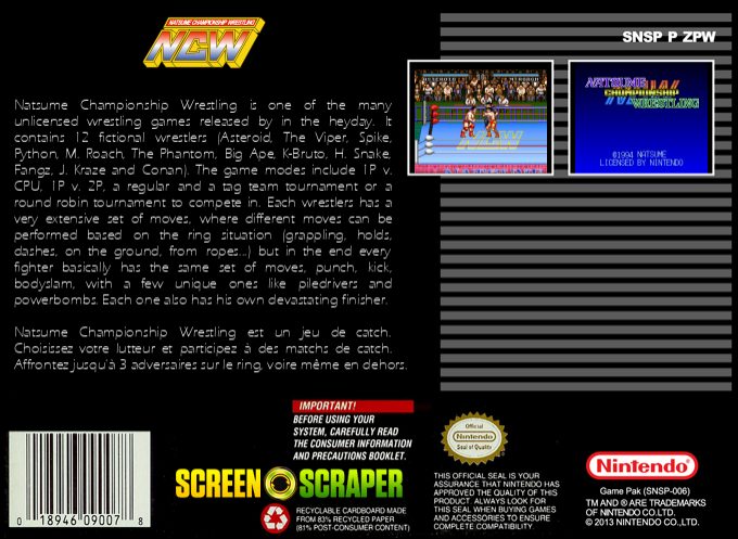 Natsume Championship Wrestling dos