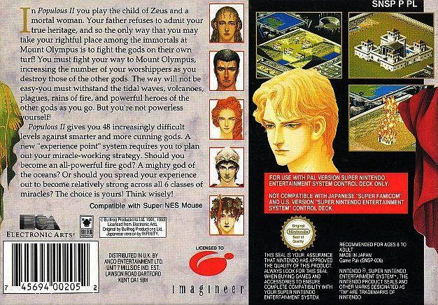 Populous 2 - Trials Of The Olympian Gods dos