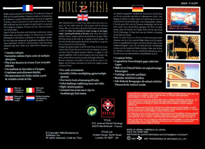 Prince of Persia 2 dos