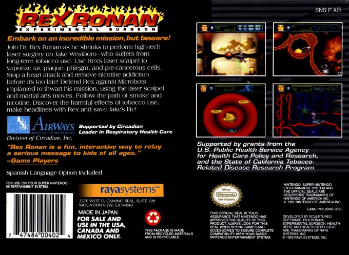 Rex Ronan : Experimental Surgeon dos