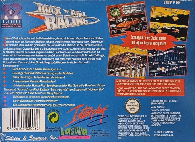 Rock N' Roll Racing dos