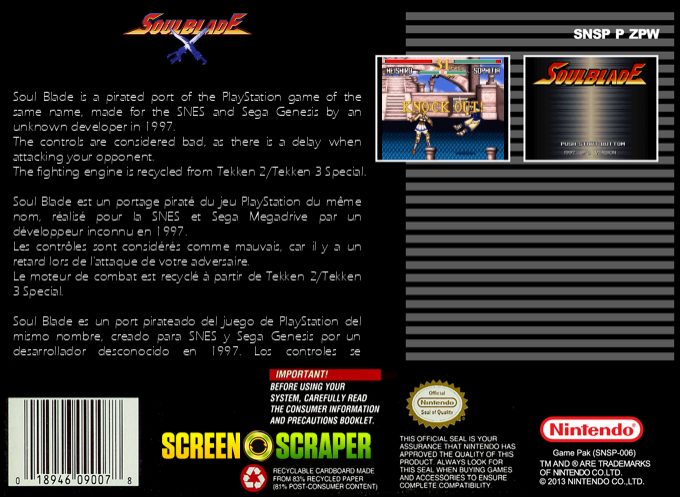 Soul Blade dos