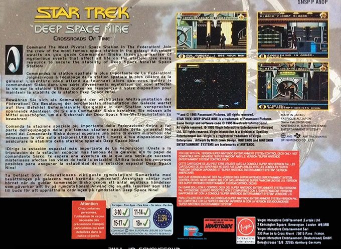 Star Trek, Deep Space Nine : Crossroads of Time dos
