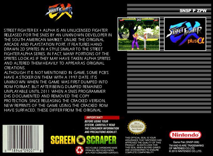 Street Fighter EX plus Alpha dos