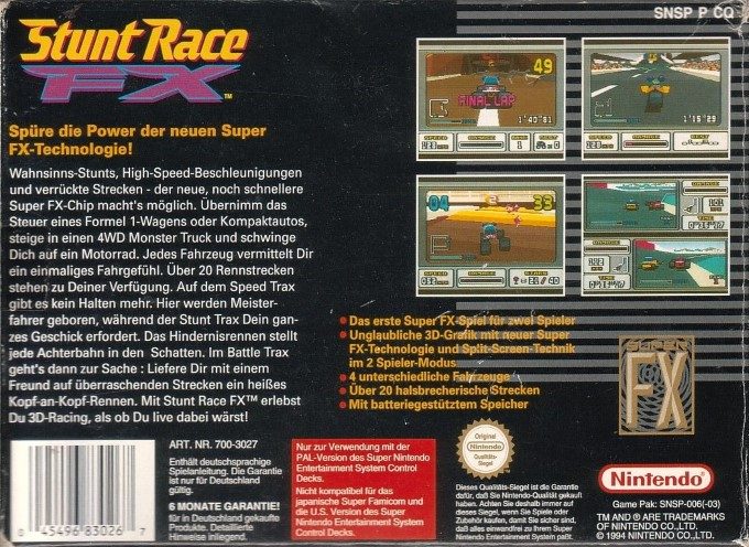 Stunt Race FX dos