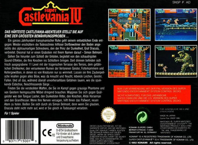 Super Castlevania IV dos