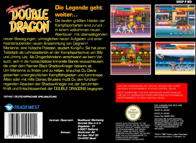 Super Double Dragon dos