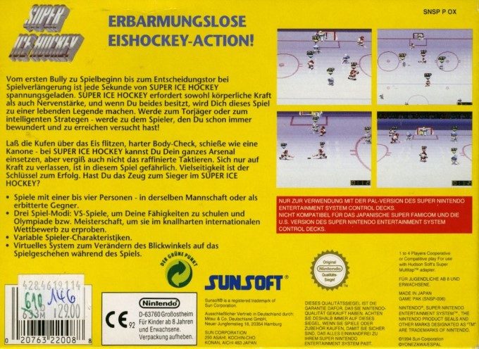 Super Ice Hockey dos