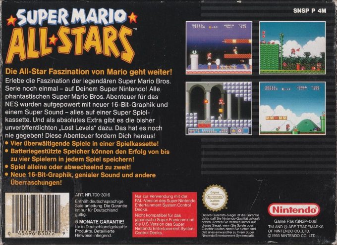 Super Mario All-Stars dos