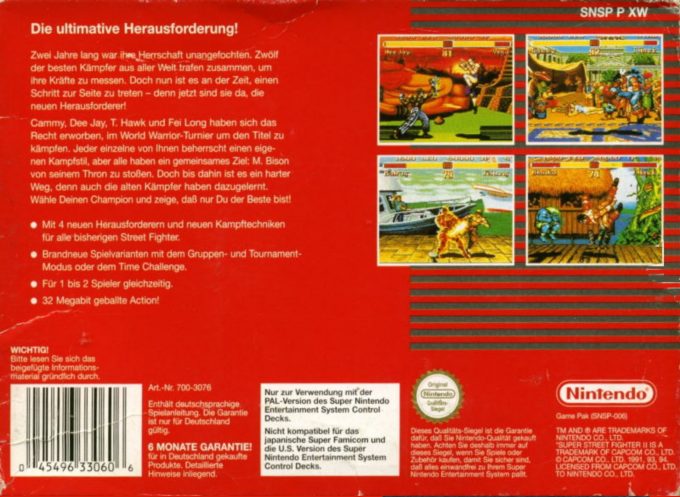 Super Street Fighter II dos