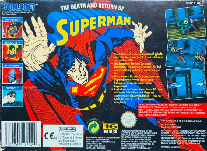 The Death and Return of Superman dos