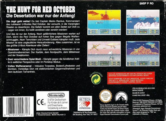 The Hunt for Red October dos