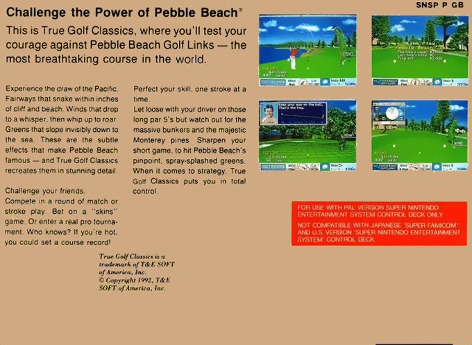 True Golf Classics : Pebble Beach Golf Links dos