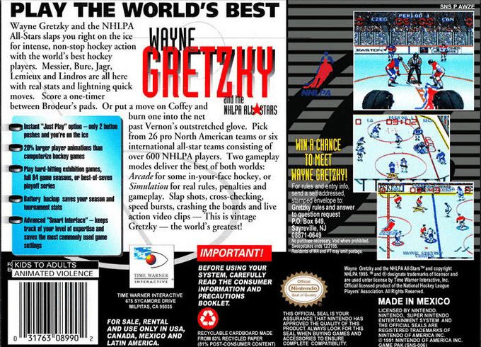 Wayne Gretzky and the NHLPA All-Stars dos