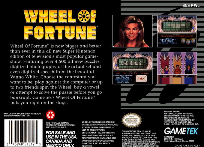 Wheel of Fortune dos