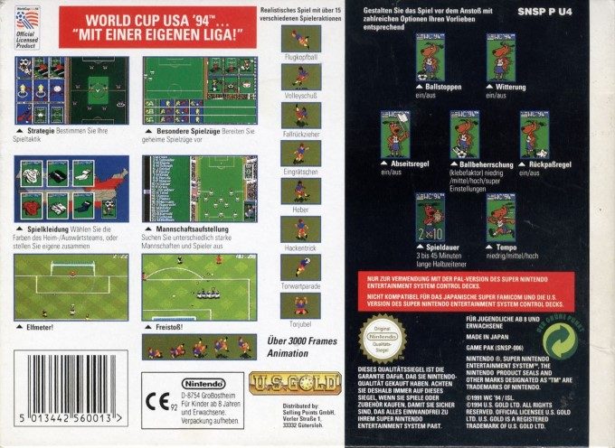 World Cup USA 94 dos
