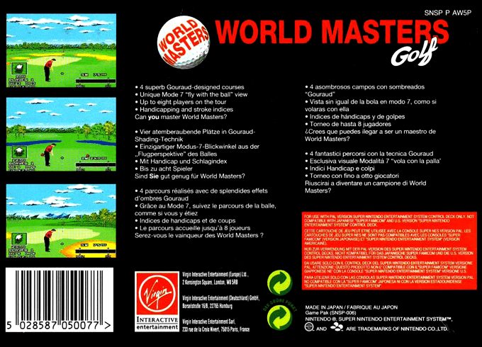 World Masters Golf dos