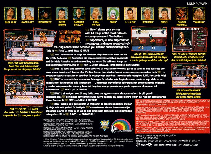 WWF Raw dos