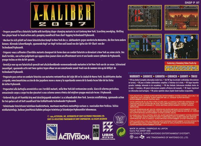 X-Kaliber 2097 dos