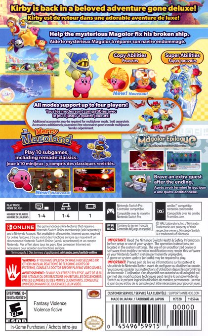 Kirby's Return to Dream Land Deluxe - Dos