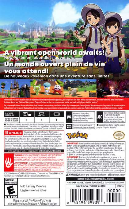 Pokémon Violet - Dos